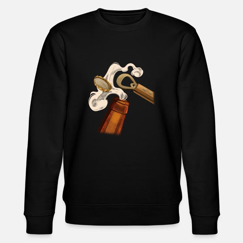 Bier Öffnen - Stanley/Stella Unisex Bio-Sweatshirt CHANGER  - Schwarz