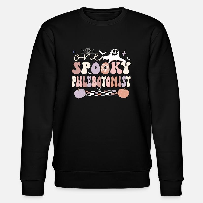 Phlebotomy Halloween Phlebotomist Phlebotomy Tech - Stanley/Stella Unisex Bio-Sweatshirt CHANGER  - Schwarz