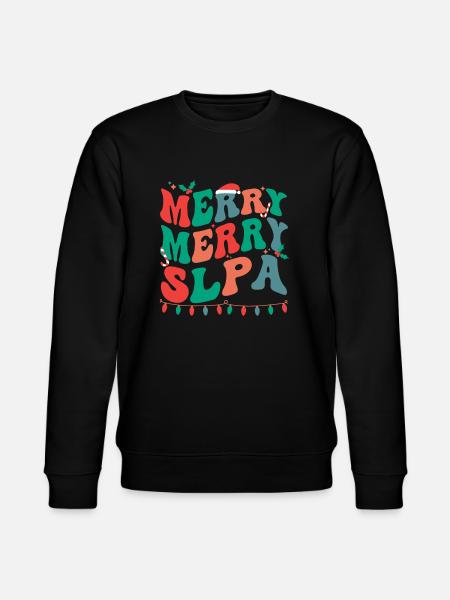 Speech Language Pathologist Assistant Christmas - Stanley/Stella CHANGER Unisex Organic Sweatshirt - black