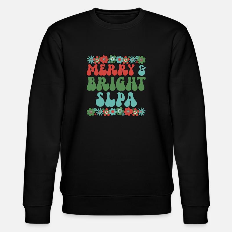 Speech Language Pathologist Assistant Christmas - Stanley/Stella CHANGER Unisex Organic Sweatshirt - black