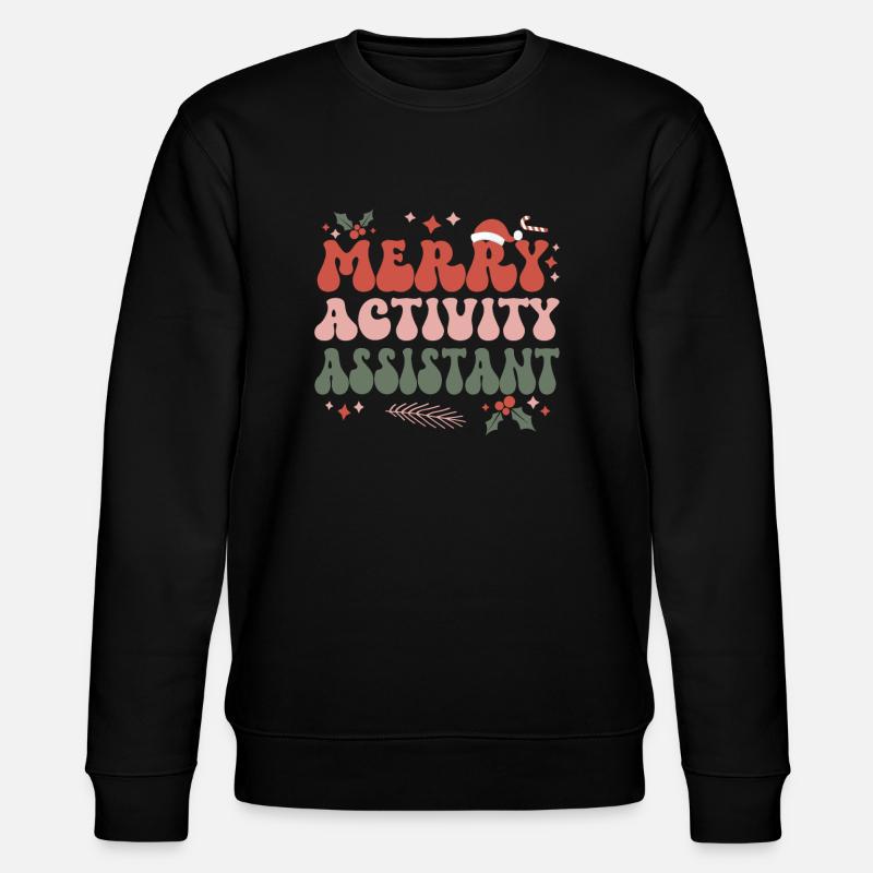 Activity Assistant Christmas Activity Professional - Stanley/Stella CHANGER Unisex Organic Sweatshirt - black