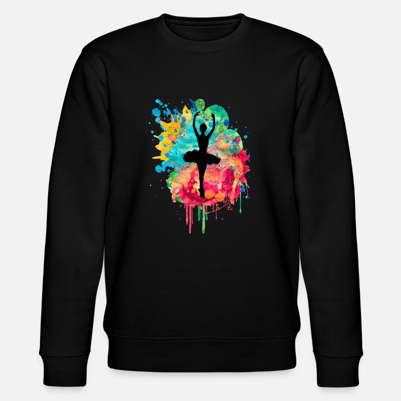 Ballerine dans la danse PopArt - Sweat bio CHANGER Stanley/Stella Unisexe - noir