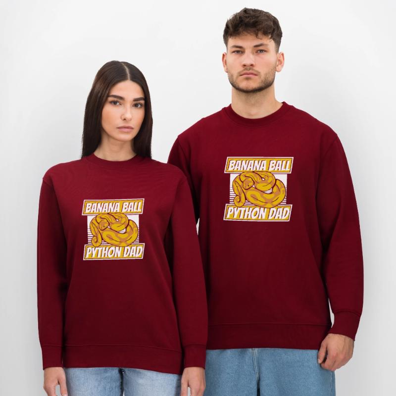 Banana Ball Python Dad Python Schlange Banana Stanley/Stella Unisex Bio-Sweatshirt CHANGER 