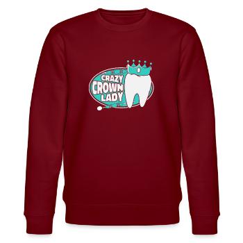 Crazy Crown Lady Laboratoire dentaire Laboratoire dentaire - Sweat bio CHANGER Stanley/Stella Unisexe - bordeaux - Devant - Nik (191cm) & Marisol (170cm)