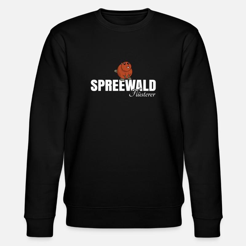 Spreewald Flüsterer - Stanley/Stella Unisex Bio-Sweatshirt CHANGER  - Schwarz