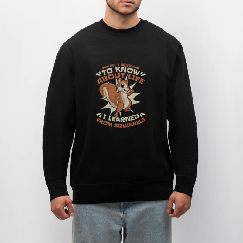 I learned from Squirrels Squirrel Fox Squirrel Stanley/Stella CHANGER Unisex Organic Sweatshirt