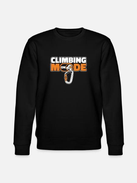 Klättringsläge på sportklättring Hastighetsklättring - Ekologisk sweatshirt CHANGER unisex från Stanley/Stella - svart