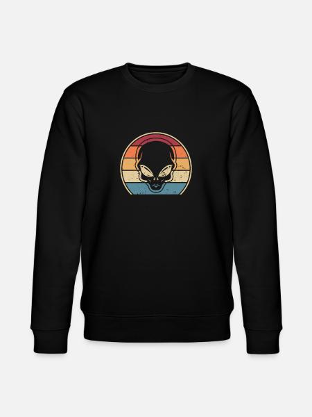 Alien UFO Conspiracy - Stanley/Stella CHANGER Unisex Organic Sweatshirt - black