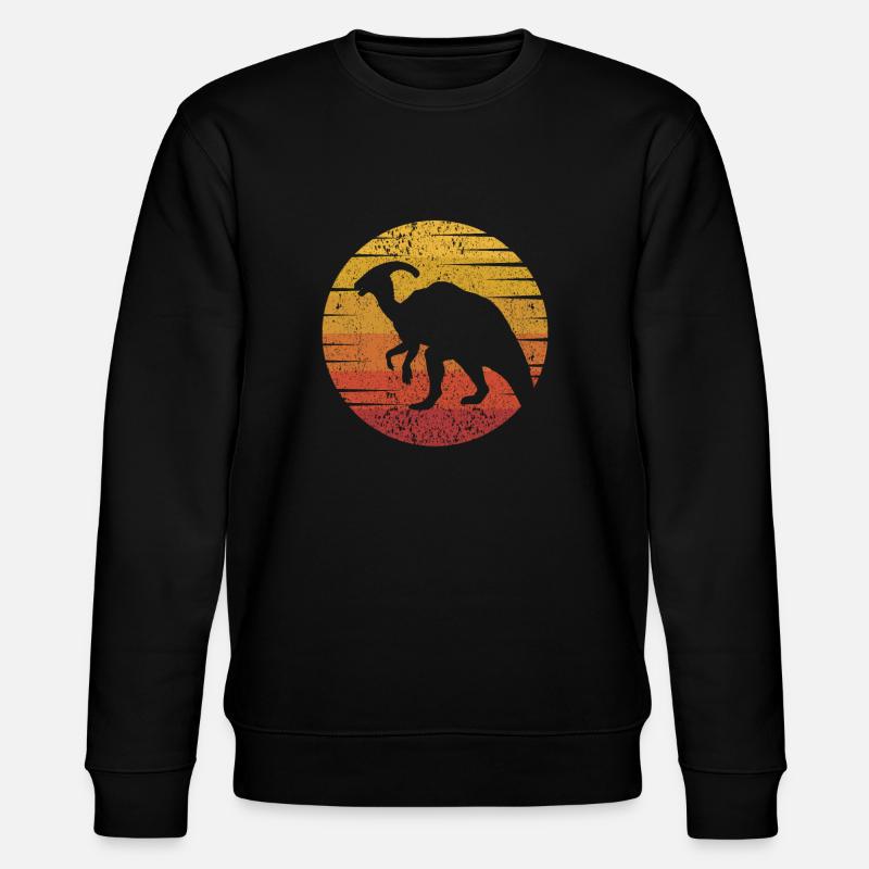 Rétro Parasaurolophini Dinosaur Lover - Sweat bio CHANGER Stanley/Stella Unisexe - noir