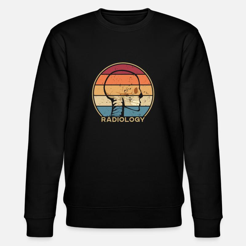 Retro-Röntgenassistent Radiologie-Krankenschwester Technologe - Stanley/Stella Unisex Bio-Sweatshirt CHANGER  - Schwarz
