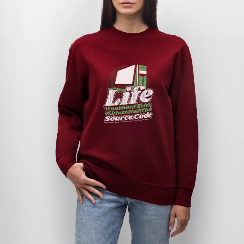 Life Would Be Easier Developer Coder Programmierer Stanley/Stella Unisex Bio-Sweatshirt CHANGER 