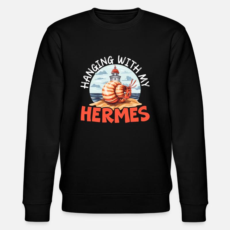 Cute hermit crab crab crustaceans - Stanley/Stella CHANGER Unisex Organic Sweatshirt - black