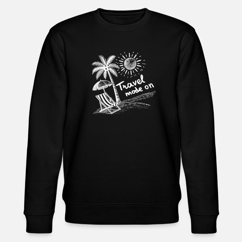 Voyage Vacances Plage - Sweat bio CHANGER Stanley/Stella Unisexe - noir