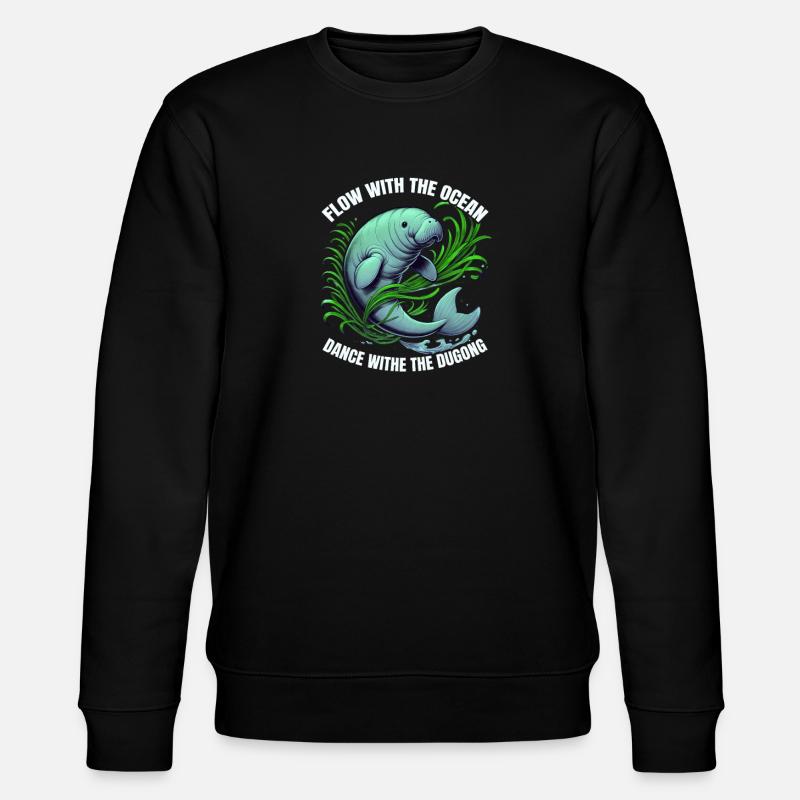 Dugong dances underwater - Stanley/Stella CHANGER Unisex Organic Sweatshirt - black