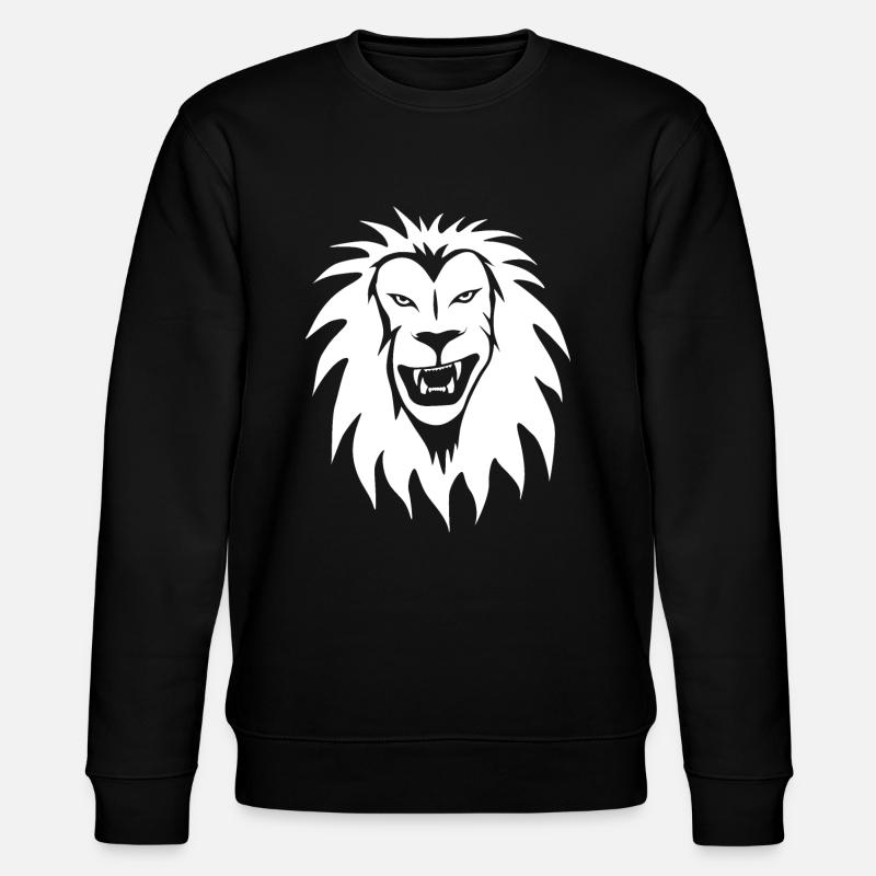 Löwe - Stanley/Stella Unisex Bio-Sweatshirt CHANGER - Schwarz