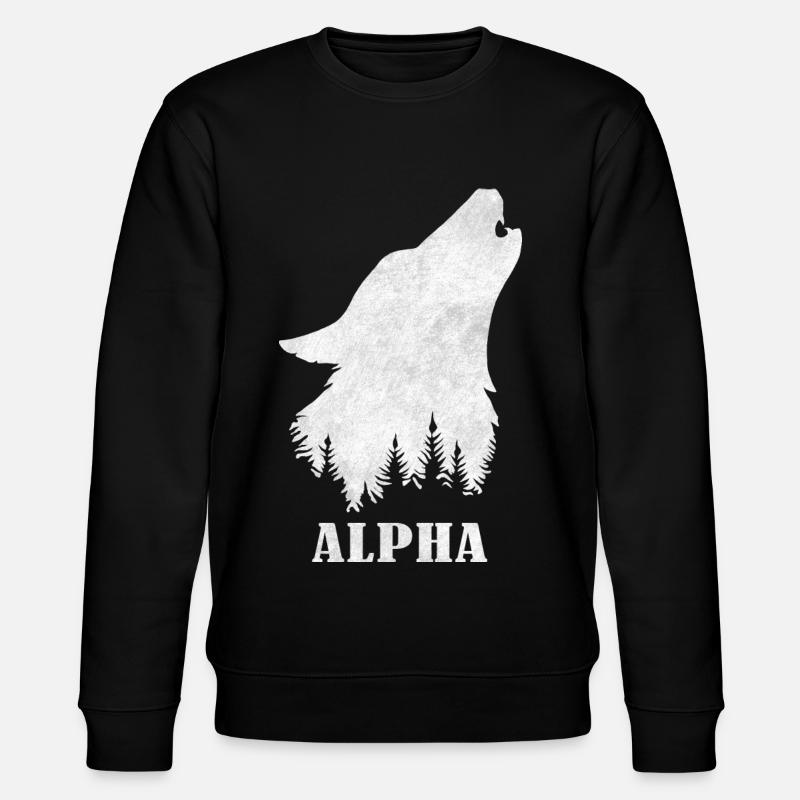 Alpha - Wolf - Wulf - Stanley/Stella CHANGER Unisex Organic Sweatshirt - black