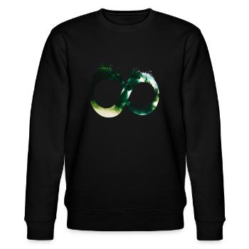 Forest for infinity - Stanley/Stella Unisex Bio-Sweatshirt CHANGER  - Schwarz - Vorne - Nik (191cm) & Marisol (170cm)