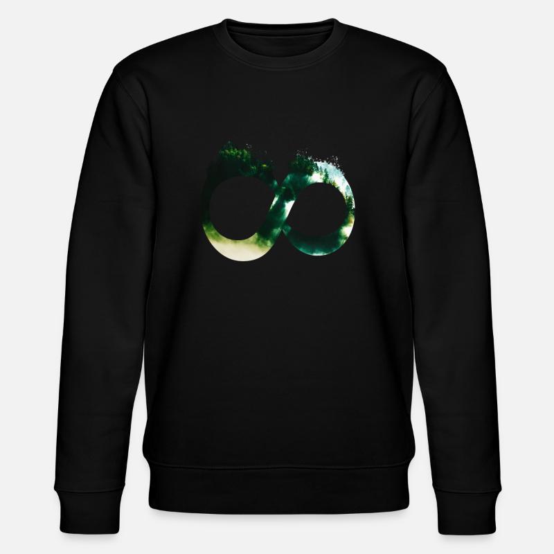 Forest for infinity - Stanley/Stella Unisex Bio-Sweatshirt CHANGER  - Schwarz