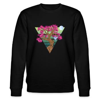 Triangletree - Stanley/Stella Unisex Bio-Sweatshirt CHANGER  - Schwarz - Vorne - Nik (191cm) & Marisol (170cm)
