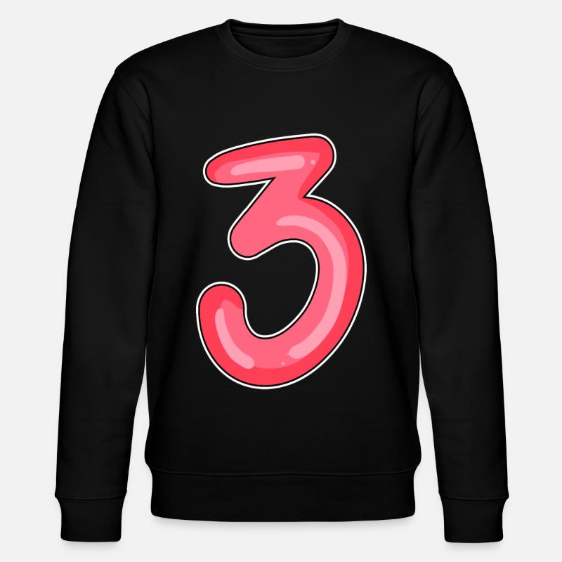 3 - Three - Stanley/Stella CHANGER Unisex Organic Sweatshirt - black