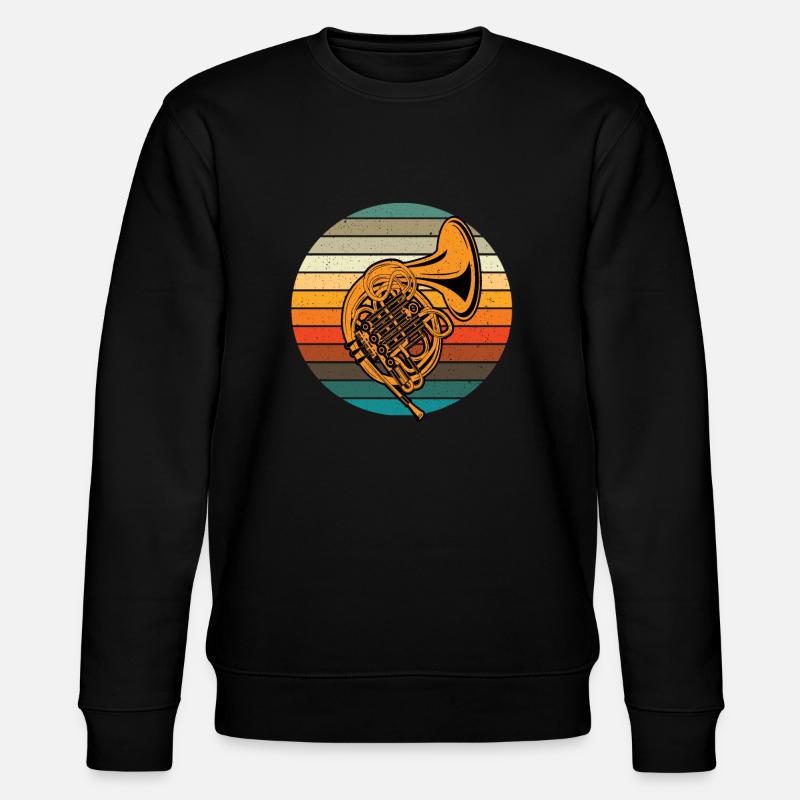 horn - Stanley/Stella CHANGER Unisex Organic Sweatshirt - black