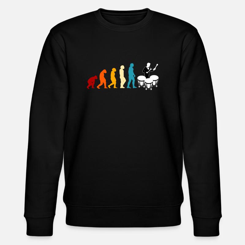 Timpani is evolution timpani - Stanley/Stella CHANGER Unisex Organic Sweatshirt - black