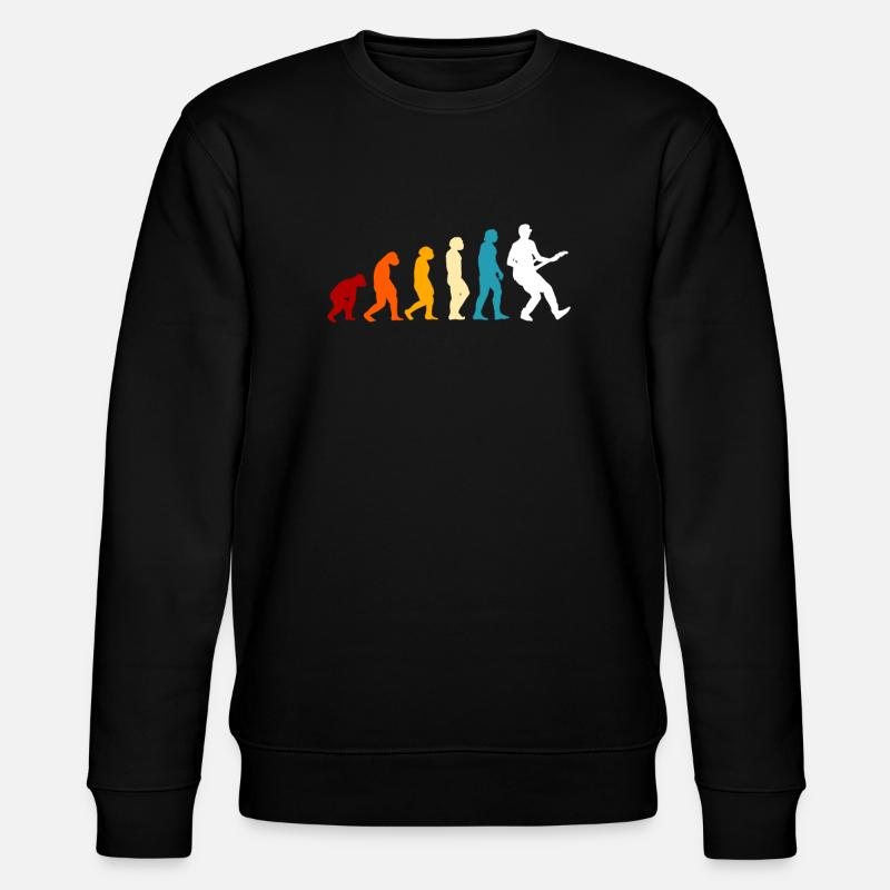 Electric Guitar Evolution - Stanley/Stella CHANGER Unisex Organic Sweatshirt - black