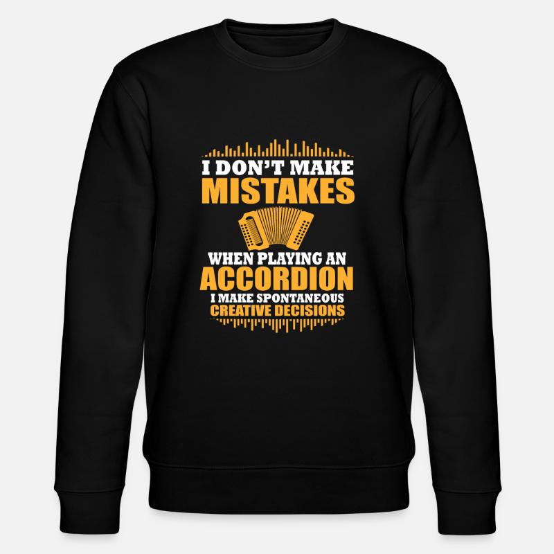 Akkordeonspieler - Stanley/Stella Unisex Bio-Sweatshirt CHANGER  - Schwarz