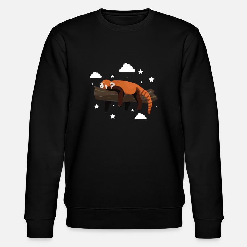 Roter Panda - Stanley/Stella Unisex Bio-Sweatshirt CHANGER  - Schwarz