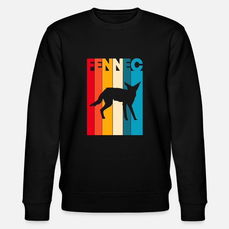 Fennek Wüstenfuchs - Stanley/Stella Unisex Bio-Sweatshirt CHANGER  - Schwarz