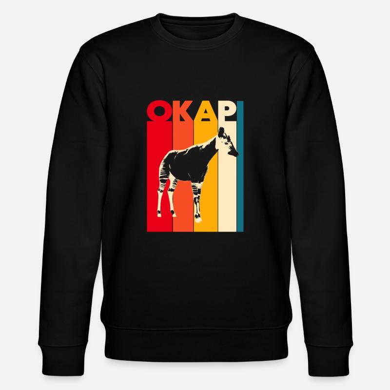 Okapi - Stanley/Stella Unisex Bio-Sweatshirt CHANGER  - Schwarz