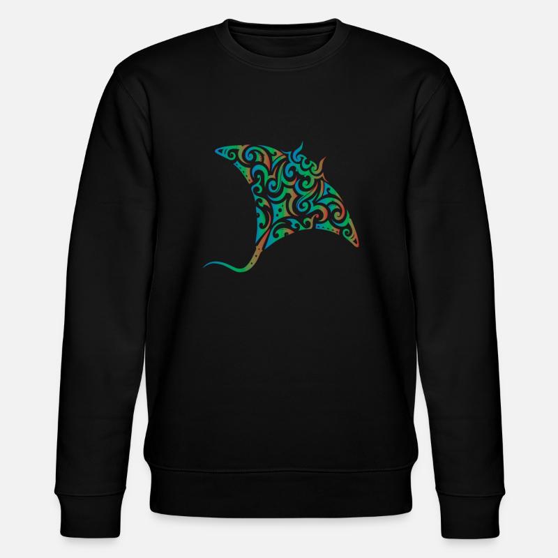 Manta Rays Gift - Stanley/Stella CHANGER Unisex Organic Sweatshirt - black