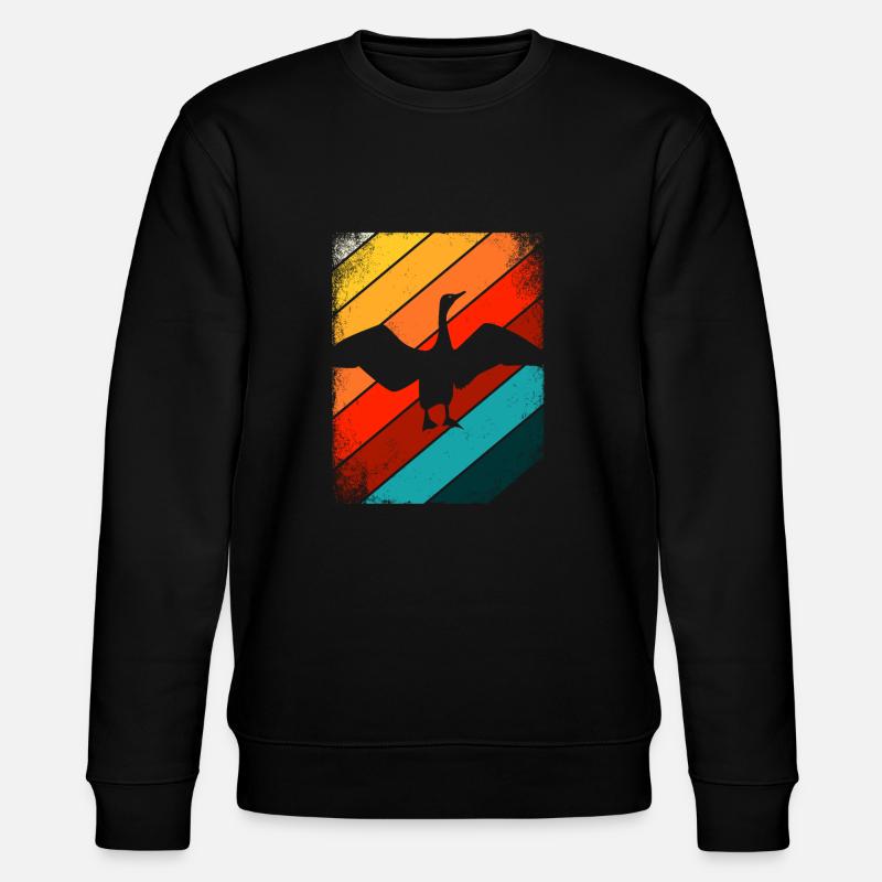 Kormoran Retro Silhouette - Stanley/Stella Unisex Bio-Sweatshirt CHANGER  - Schwarz