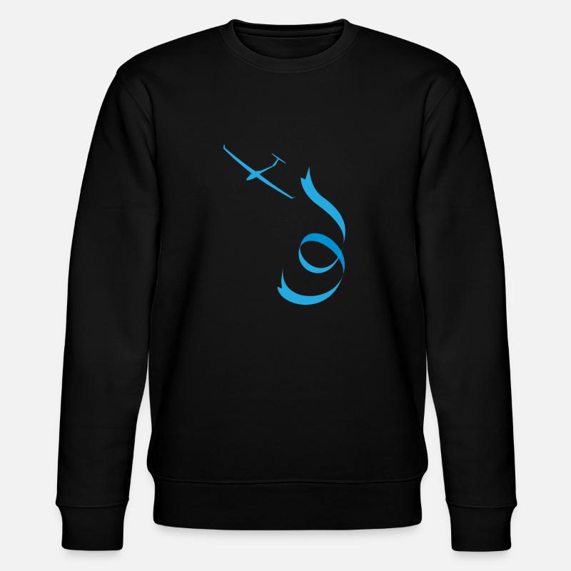 Segelflugzeug - Stanley/Stella Unisex Bio-Sweatshirt CHANGER  - Schwarz