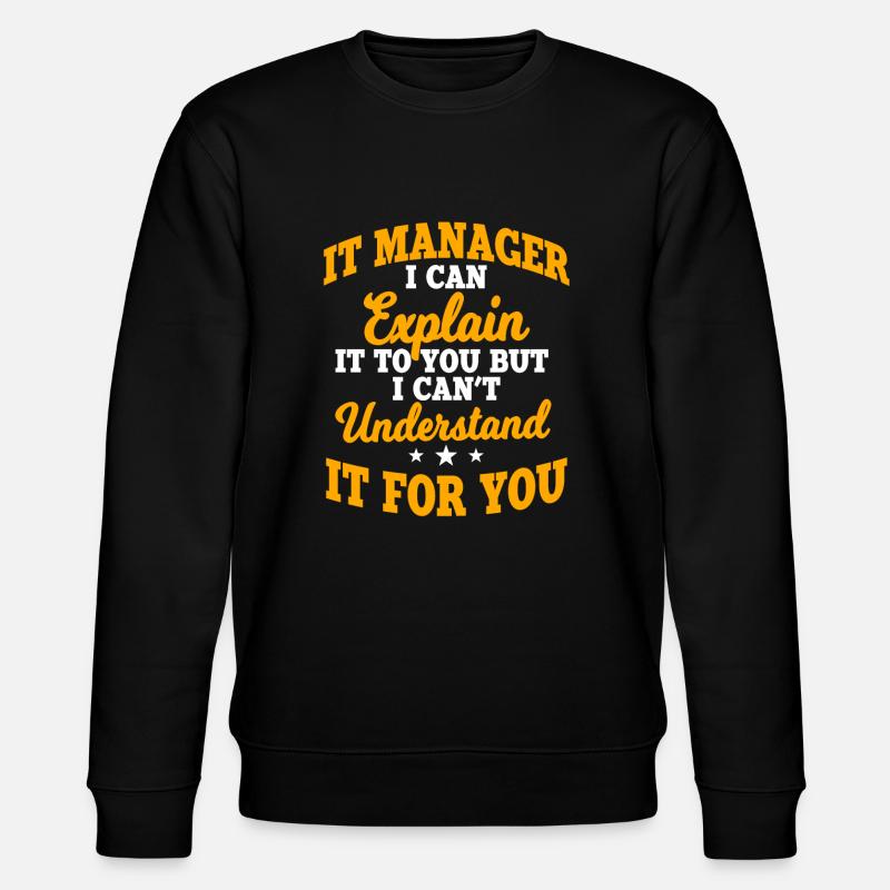IT Manager - Sweat bio CHANGER Stanley/Stella Unisexe - noir