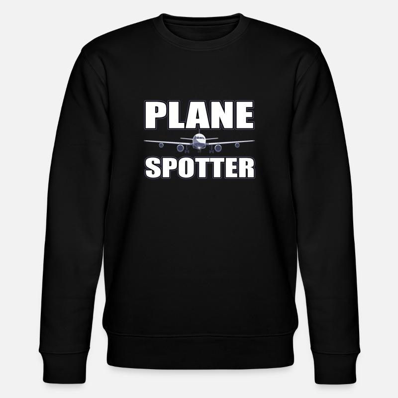 Planespotter - Stanley/Stella Unisex Bio-Sweatshirt CHANGER  - Schwarz