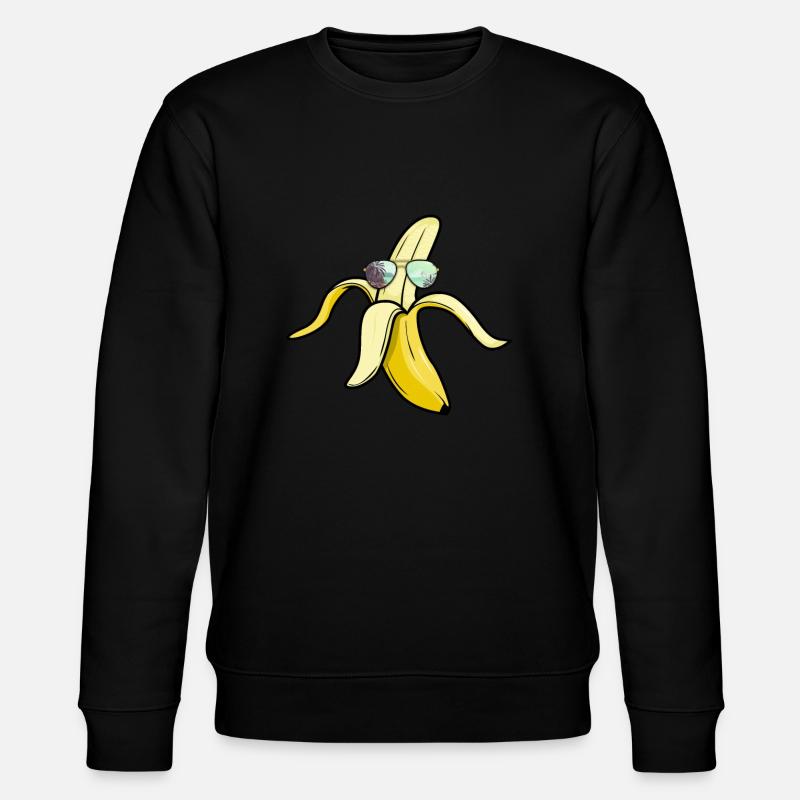 Banane - Stanley/Stella Unisex Bio-Sweatshirt CHANGER  - Schwarz