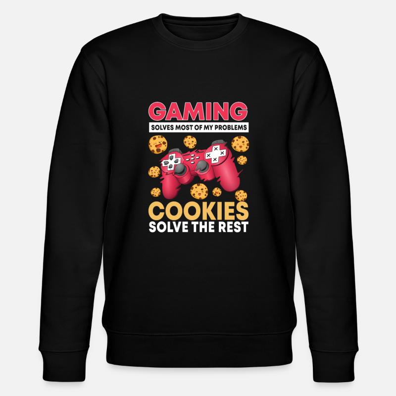 Gaming And Cookies - Stanley/Stella CHANGER Unisex Organic Sweatshirt - black