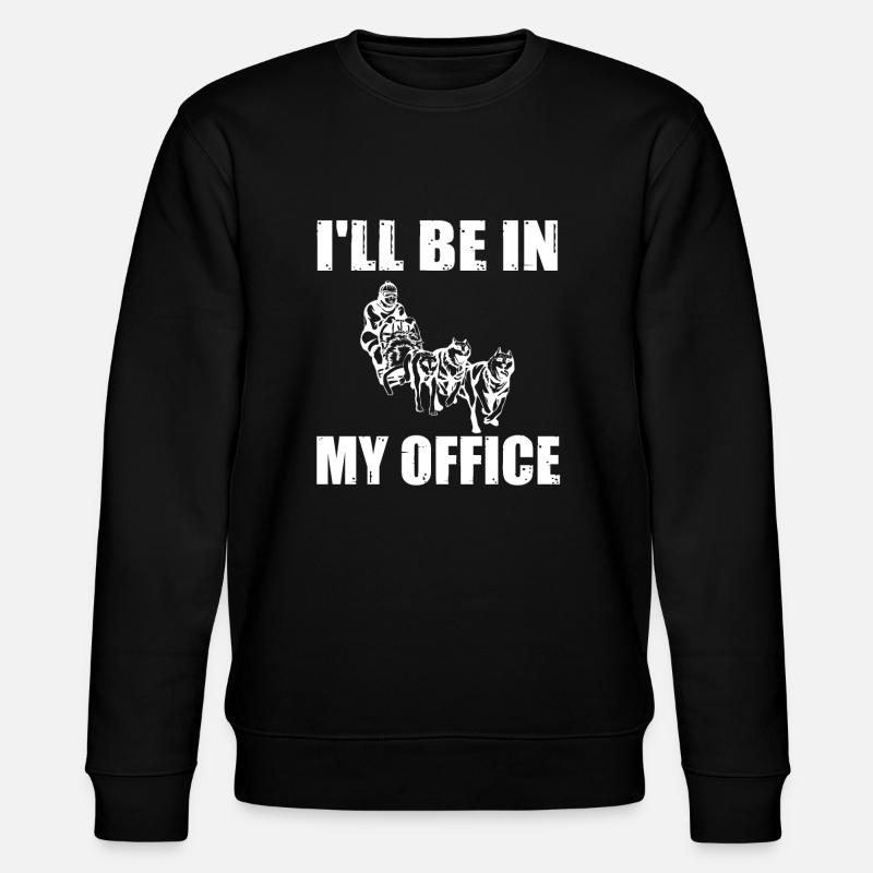 Hundeschlitten Geschenk - Stanley/Stella Unisex Bio-Sweatshirt CHANGER  - Schwarz