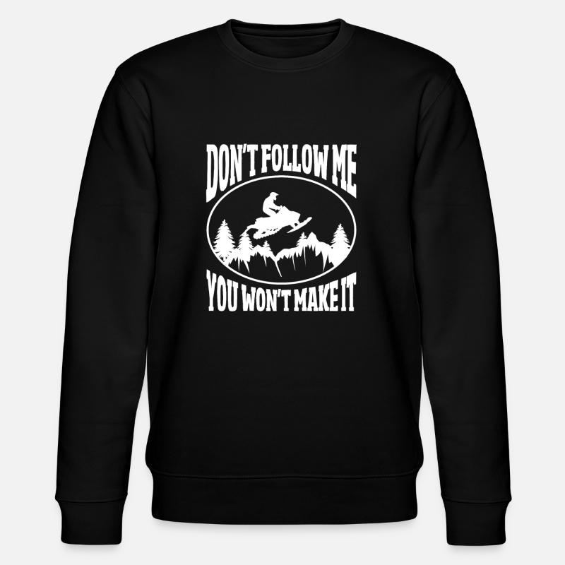 Cadeau de motoneige cool - Sweat bio CHANGER Stanley/Stella Unisexe - noir