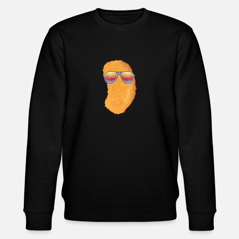 Chicken Nugget - Stanley/Stella Unisex Bio-Sweatshirt CHANGER  - Schwarz