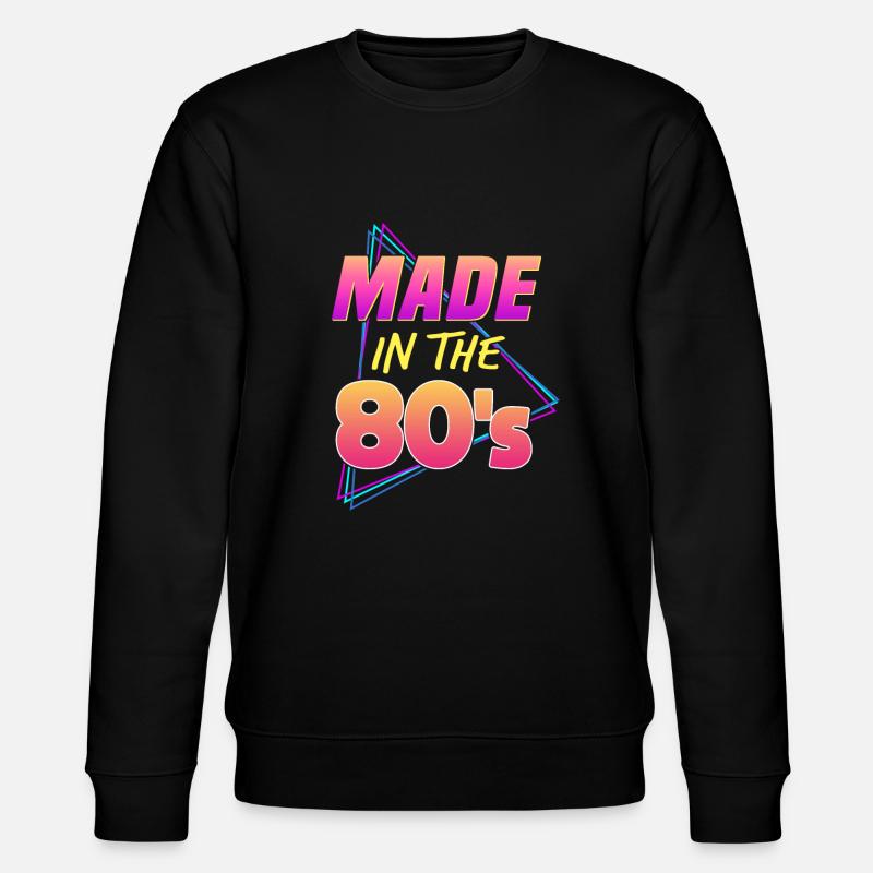 Made In The 80's - Stanley/Stella CHANGER Unisex Organic Sweatshirt - black