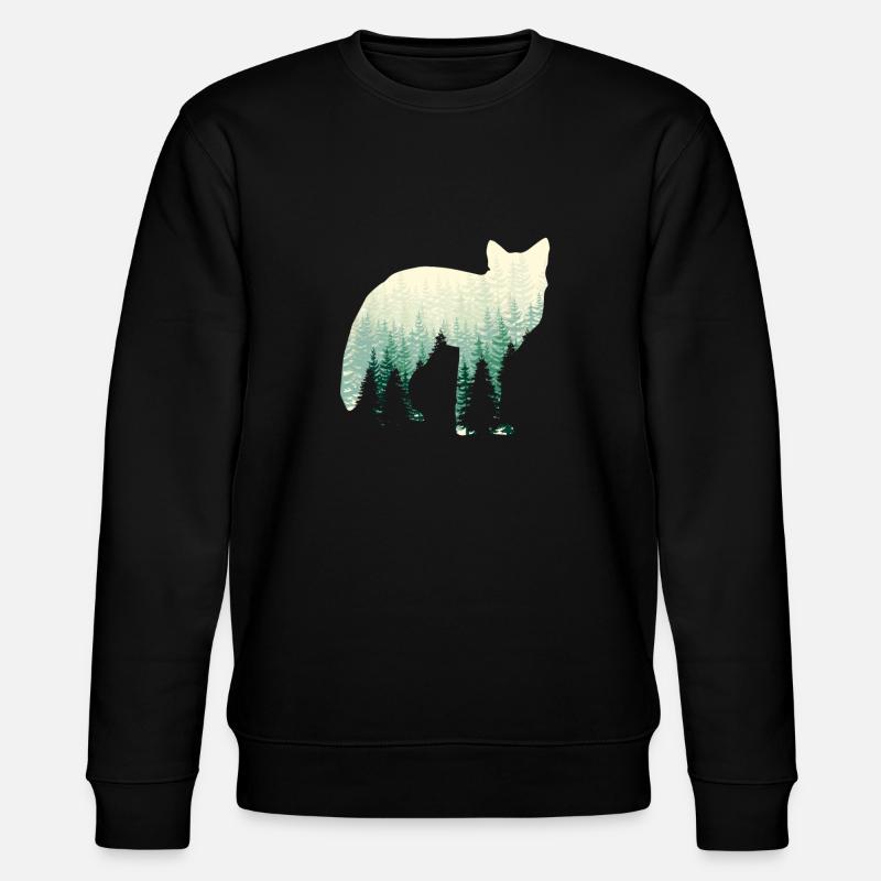 Renard dans le brouillard - Sweat bio CHANGER Stanley/Stella Unisexe - noir