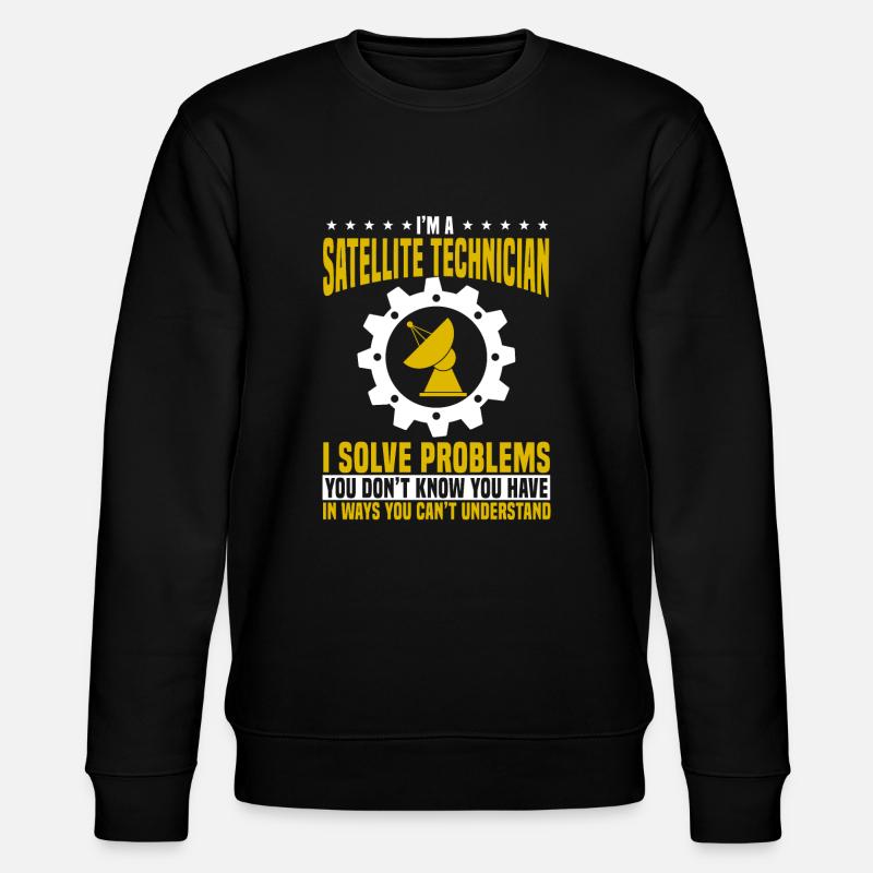Satellite Technician - Stanley/Stella CHANGER Unisex Organic Sweatshirt - black