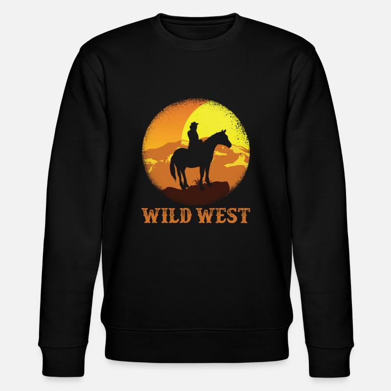 Cowboy du Far West - Sweat bio CHANGER Stanley/Stella Unisexe - noir