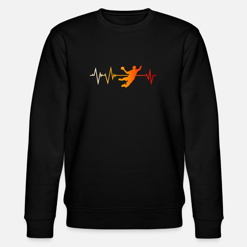 Handball Heartbeat - Sweat bio CHANGER Stanley/Stella Unisexe - noir