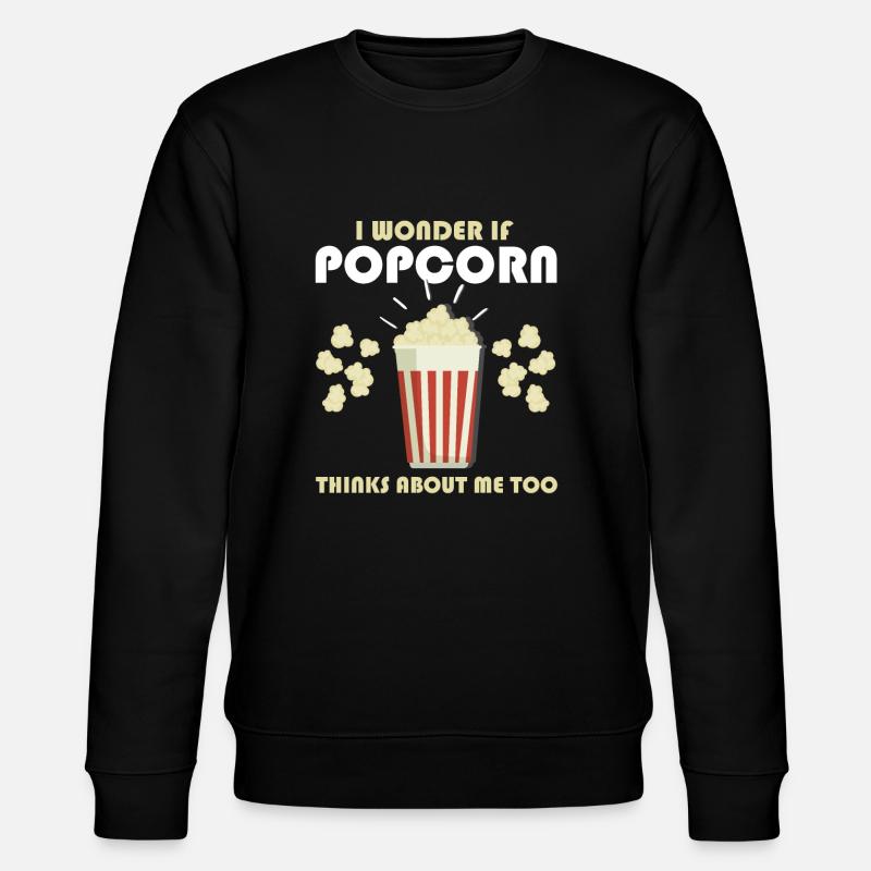 Popcorn Geschenk - Stanley/Stella Unisex Bio-Sweatshirt CHANGER  - Schwarz