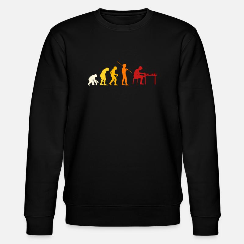 Chess Evolution - Stanley/Stella CHANGER Unisex Organic Sweatshirt - black