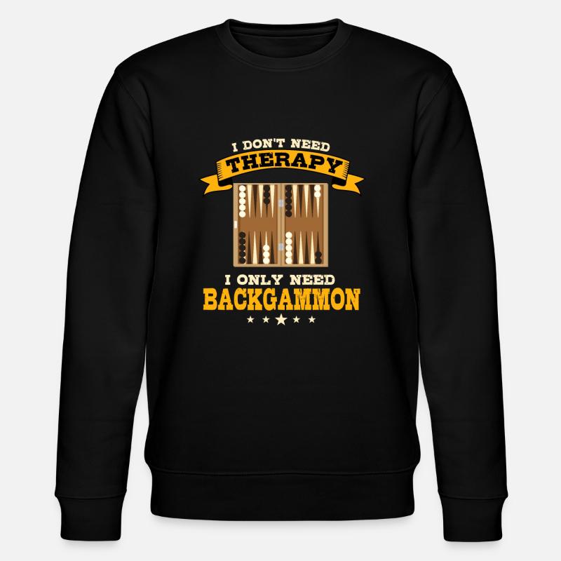 Thérapie de backgammon - Sweat bio CHANGER Stanley/Stella Unisexe - noir