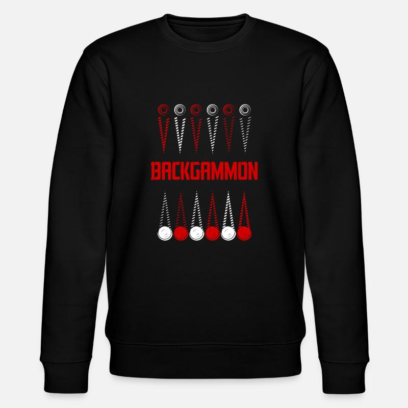 Backgammon - Stanley/Stella Unisex Bio-Sweatshirt CHANGER  - Schwarz